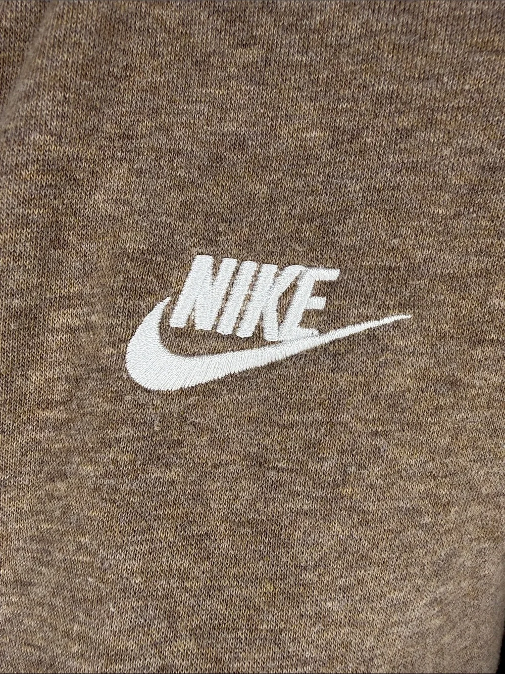 Nike Sportswear Club Fleece 1/2 Zip Relaxed Fit Brown Women’s M Cozy Fall